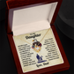 To My Daughter, This OLD EAGLE Will Always Have Your Back Necklace.