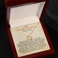 To My Beautiful Daughter Necklace. (Personalized daughter and and signature)