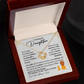 To My Beautiful Daughter, I Am Proud To Be Your Father Necklace.