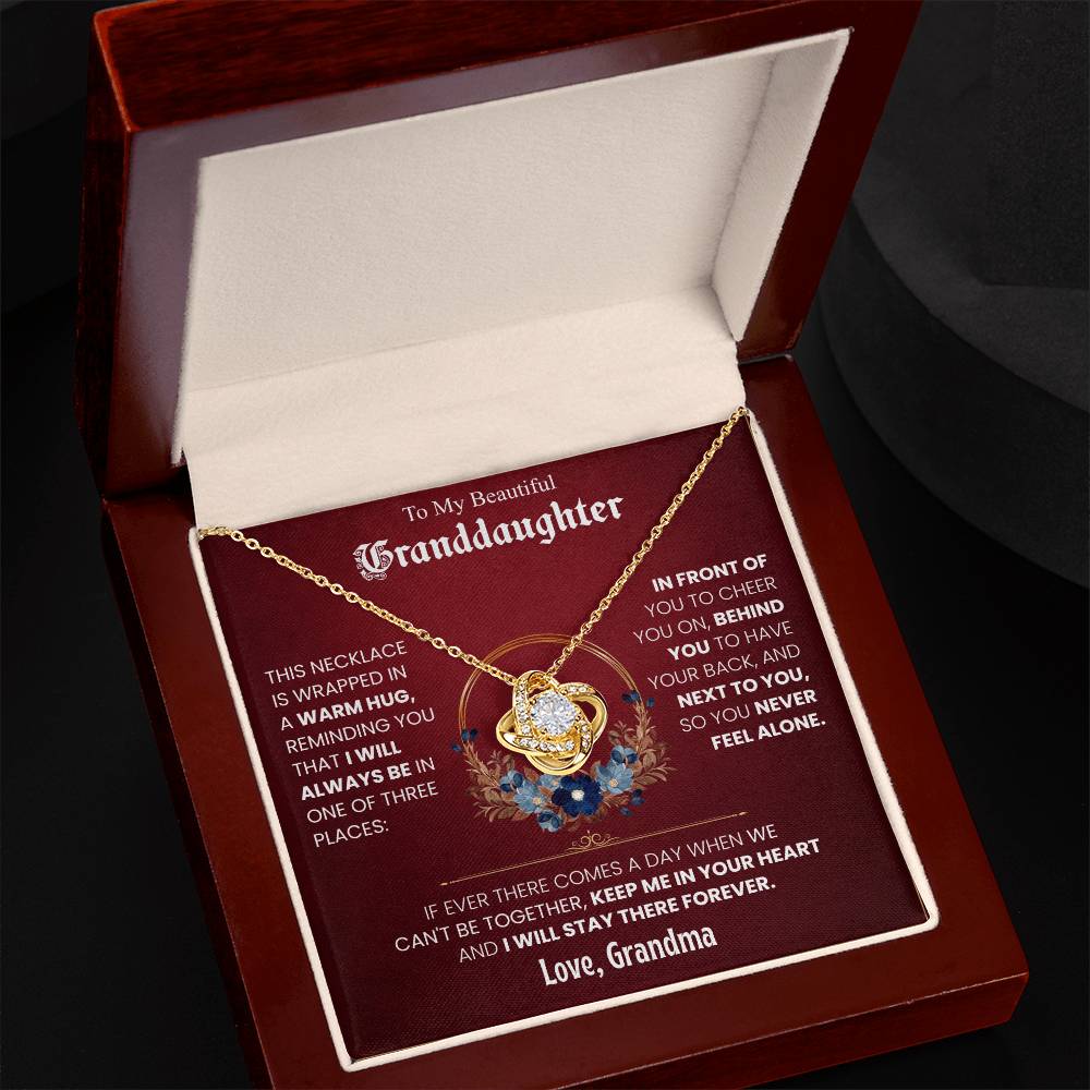 To My Beautiful Granddaughter Necklace Set from Grandma.