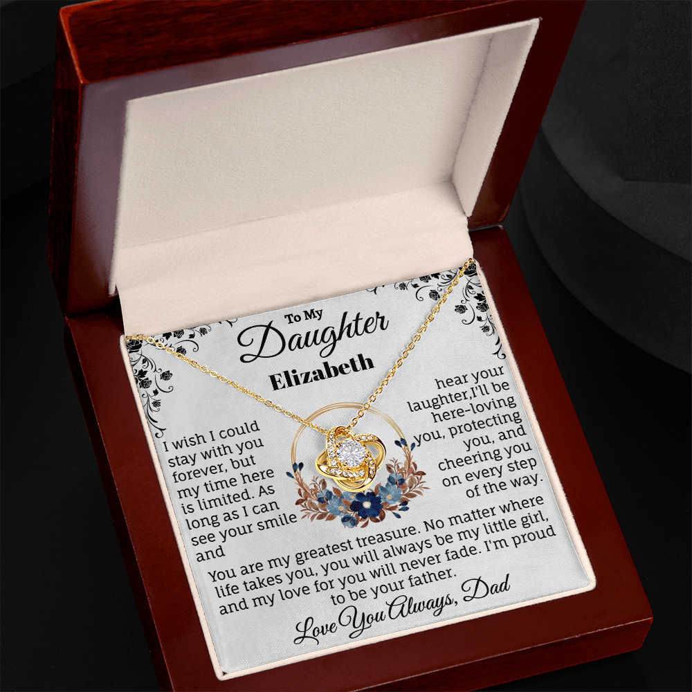 To My Daughter Personalized Necklace. (Almost sold out)