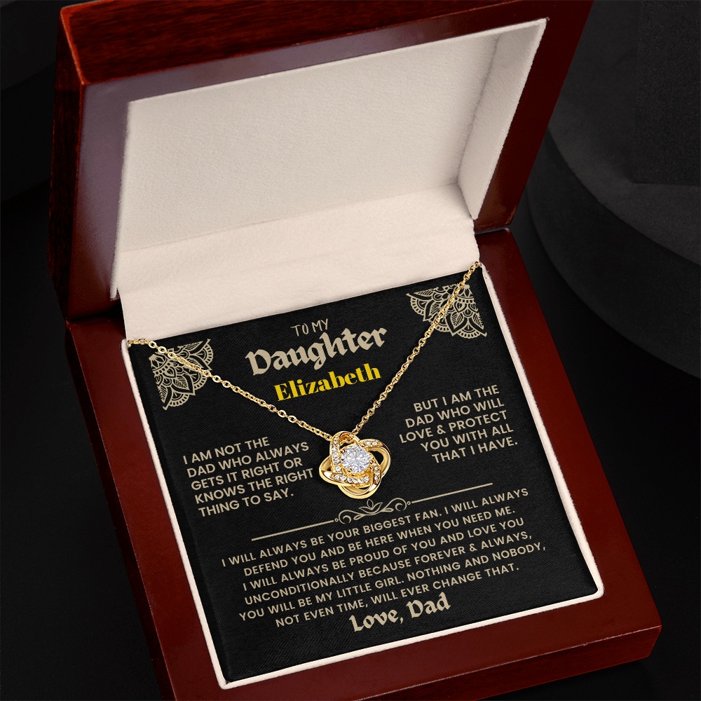 To My Daughter Personalized Necklace.