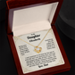 To My Daughter Personalized Name Necklace From Dad.