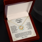 To My Beautiful Daughter Personalized Name Necklace Set.