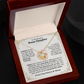 To My Bonus Daughter Necklace Set.