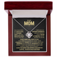 A Mother's Love, Forever Cherished – Elegant Knot Necklace Gift From Daughter.