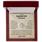 To My Daughter Personalized Name Necklace from Dad.