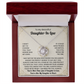 To My Beautiful Daugher-In-Law Necklace.