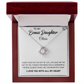 To My Bonus Daughter, Always Shine Like The Brightest Star. Personalized Name Necklace.