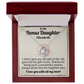 To My Bonus Daughter I Love You With All My Heart Personalized Necklace.