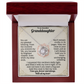 To My Granddaughter, I Love You With All My Heart Necklace.
