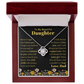 To My Beautiful Daughter Necklace from Dad.