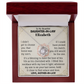 To My Beautiful Daughter-In-Law Personalized Name Necklace.