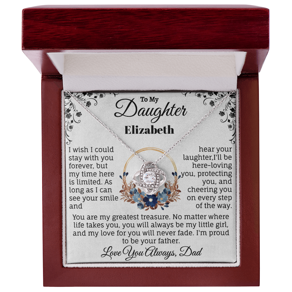 To My Daughter Personalized Necklace. (Almost sold out)