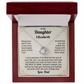 To My Daughter Personalized Name Necklace From Dad.