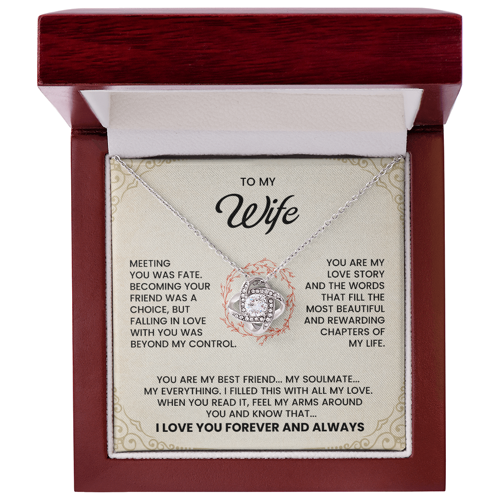 To My Wife, I Love You Forever & Always Necklace.