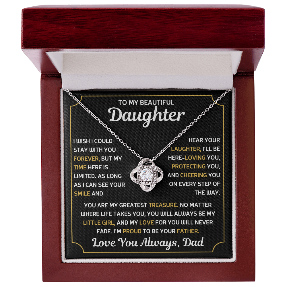 TO MY BEAUTIFUL DAUGHTER, LOVE YOU ALWAYS, DAD.