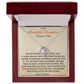 To My Beautiful Daughter Necklace. (Personalized daughter and and signature)