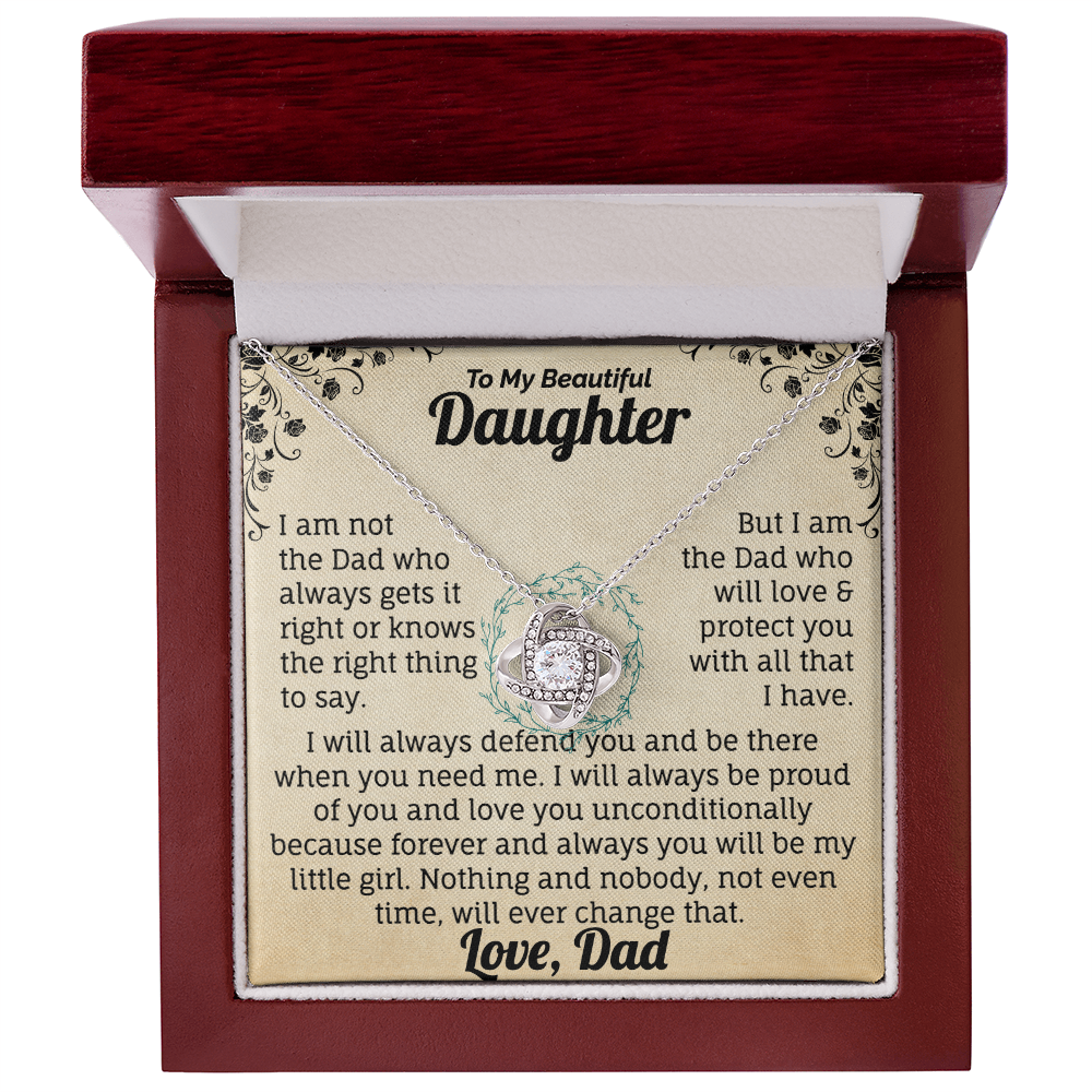 To My Beautiful Daughter Necklace. (Almost sold out)