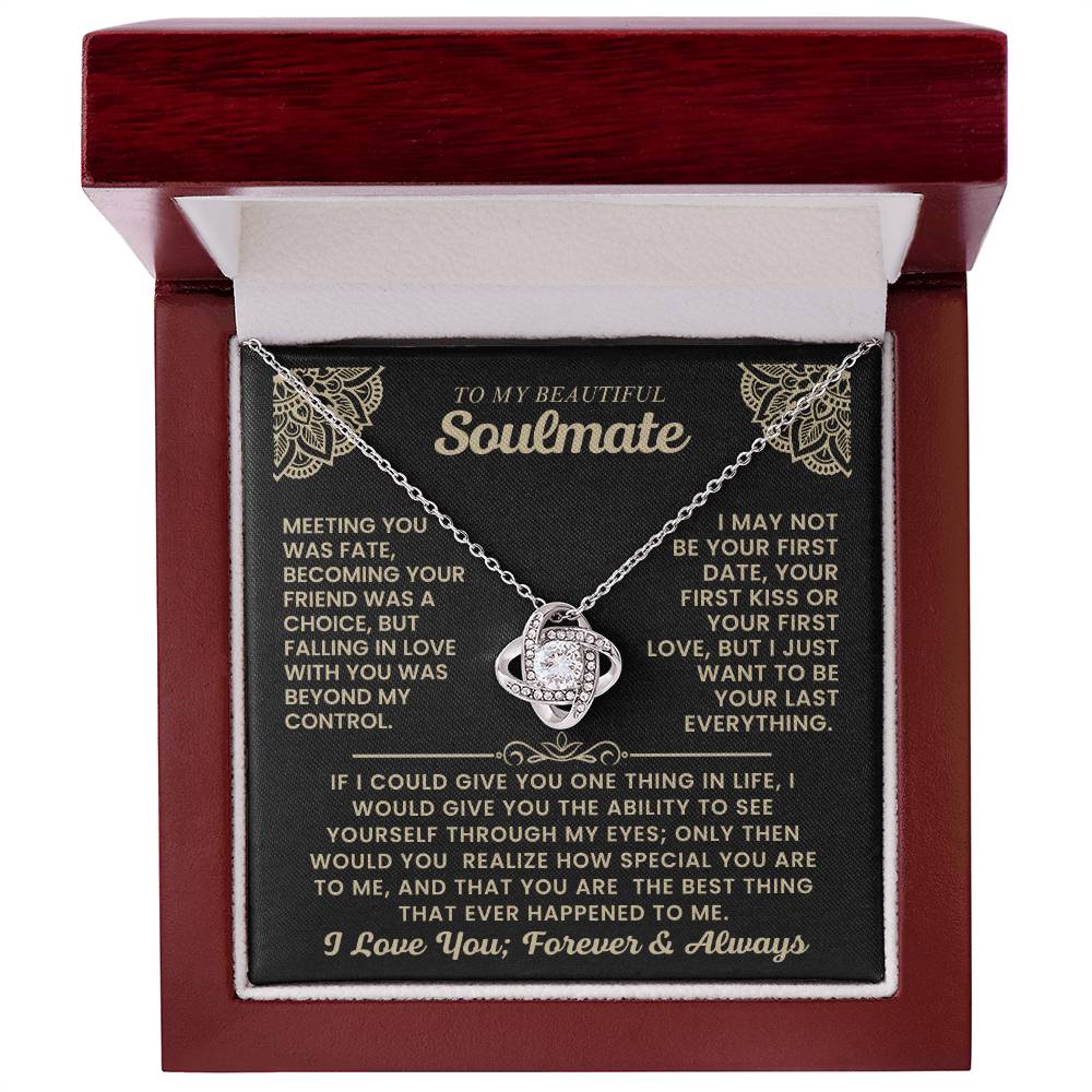 To My Beautiful Soulmate Necklace.