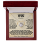 To My Beautiful Wife Personalized Name and Signature Necklace.