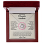 To My Beautiful Daughter Personalized Name Necklace.
