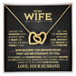 To My Wife God Blessed The Broken Road That Led Me Straight To You Necklace.