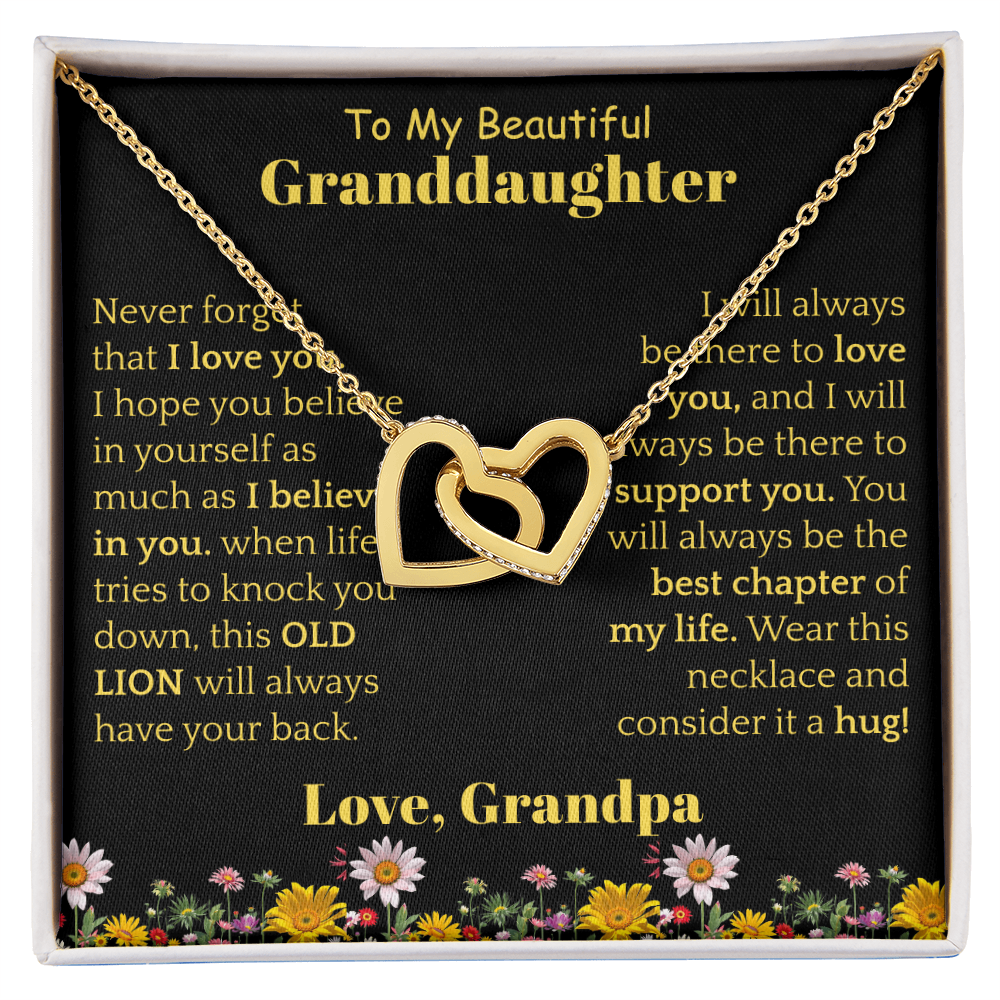 To My Beautiful Granddaughter Necklace from Grandpa.