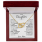 To My Daughter Necklace from Mom.