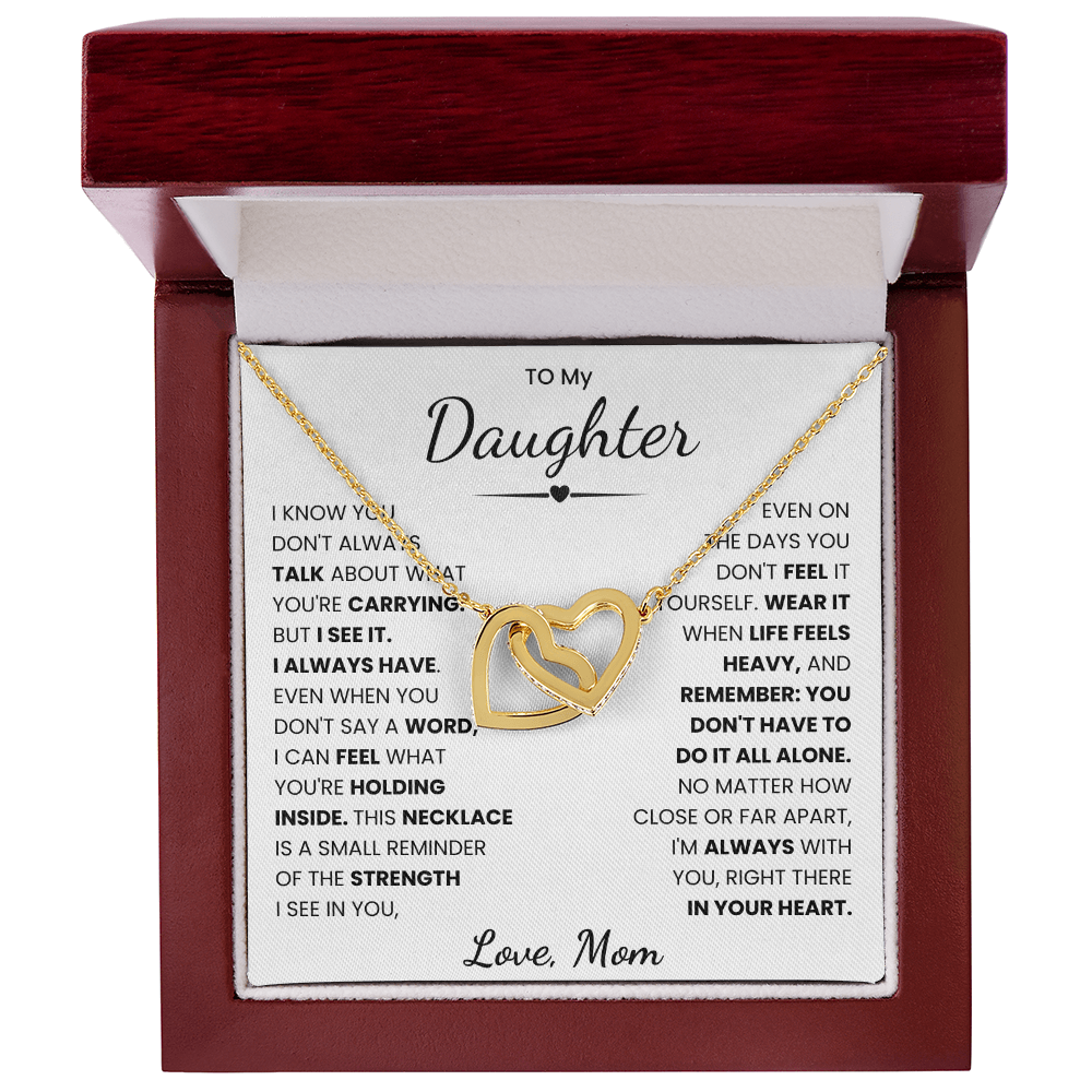 To My Daughter Necklace from Mom.