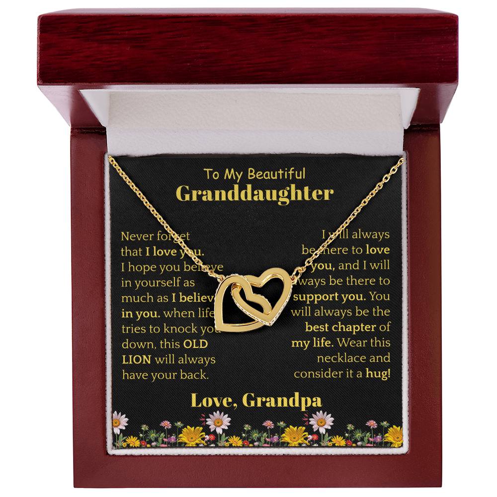 To My Beautiful Granddaughter Necklace from Grandpa.