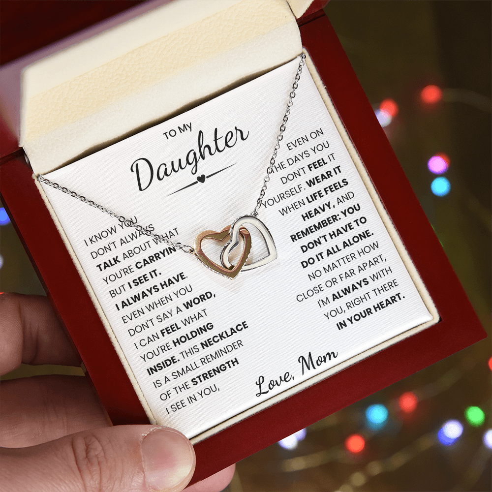 To My Daughter Necklace from Mom.