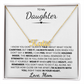 To My Daughter Custom Name Necklace from Mom.