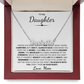 To My Daughter Custom Name Necklace from Mom.