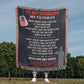 To My Veteran Heirloom Artwork Woven Blanket.