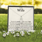 To My Wife You Are My Anchor Necklace.