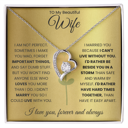To My Beautiful Wife Necklace (Limited Edition)