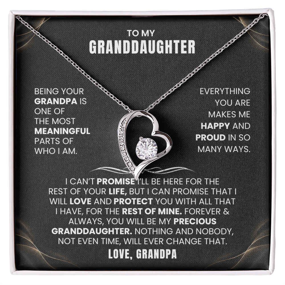 To My Granddaughter Promise Necklace Set.