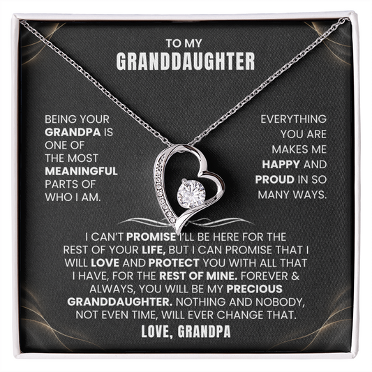 To My Granddaughter Promise Necklace Set.