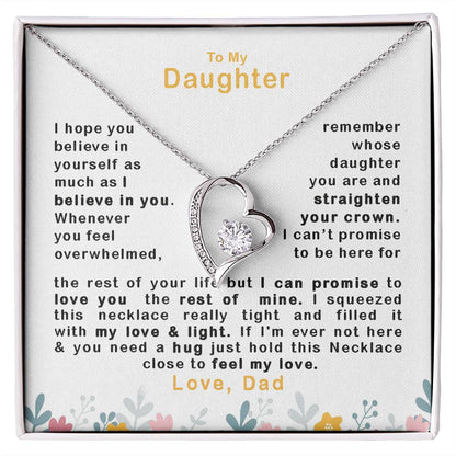 To My Daughter | Believe In Yourself | Forever Love Necklace.