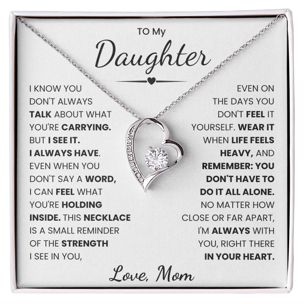 To My Daughter Necklace from Mom.
