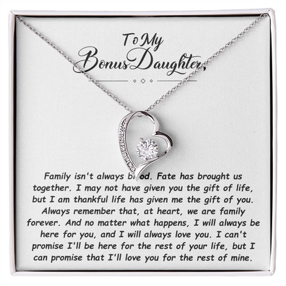 To My Bonus Daughter Necklace.