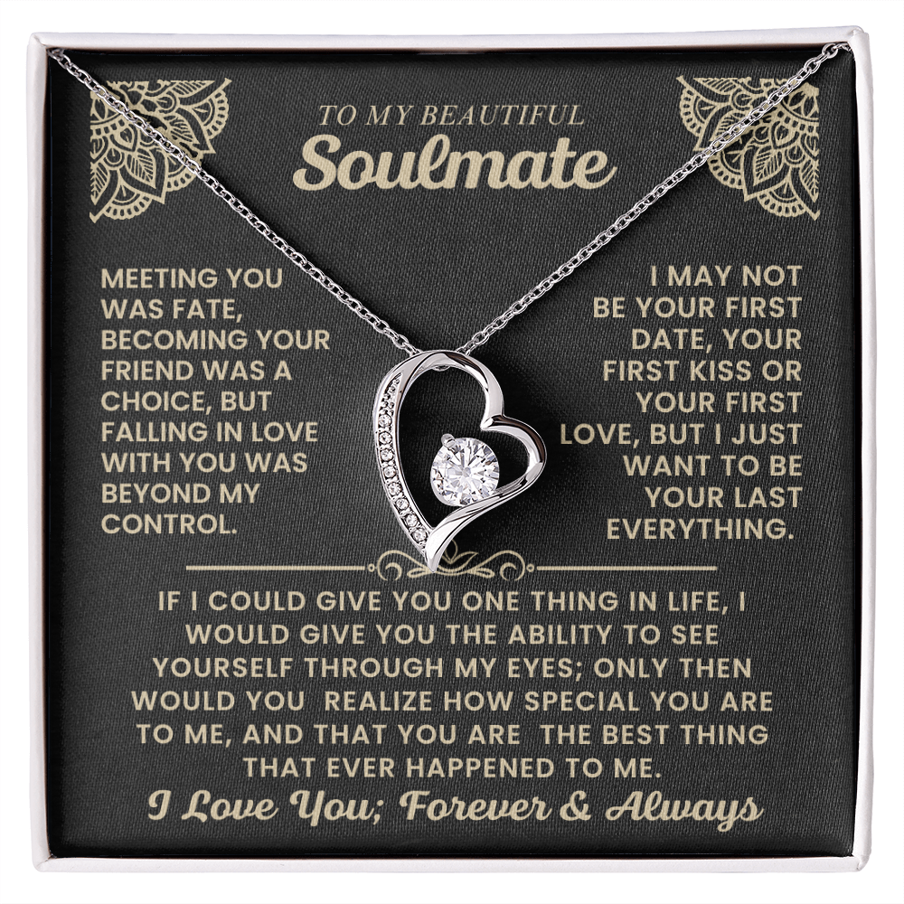 To My Beautiful Soulmate Necklace.