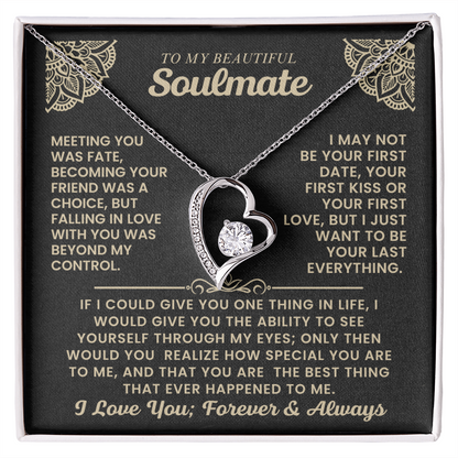 To My Beautiful Soulmate Necklace.