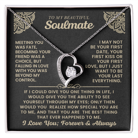 To My Beautiful Soulmate Necklace.