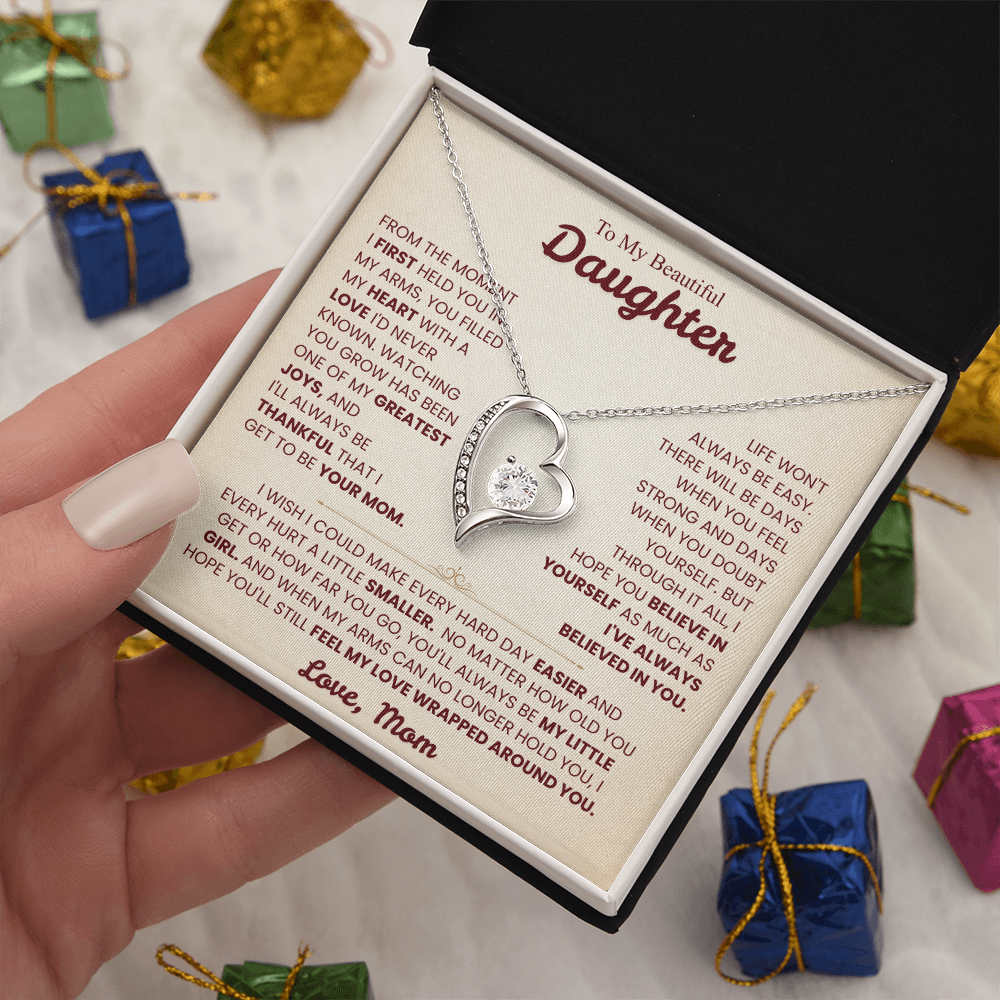 To My Daughter Necklace from Mom.