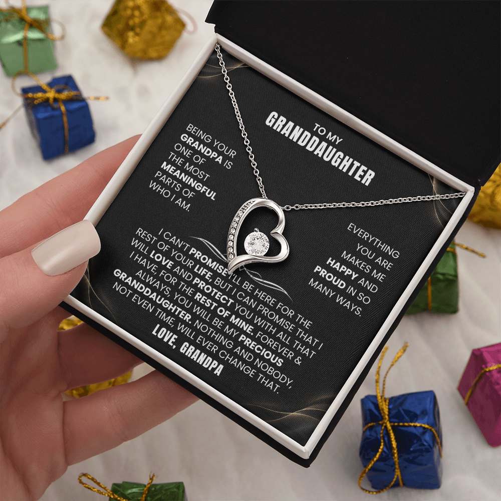 To My Granddaughter Promise Necklace Set.