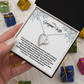 To My Gorgeous Wife, Forever Love Necklace.