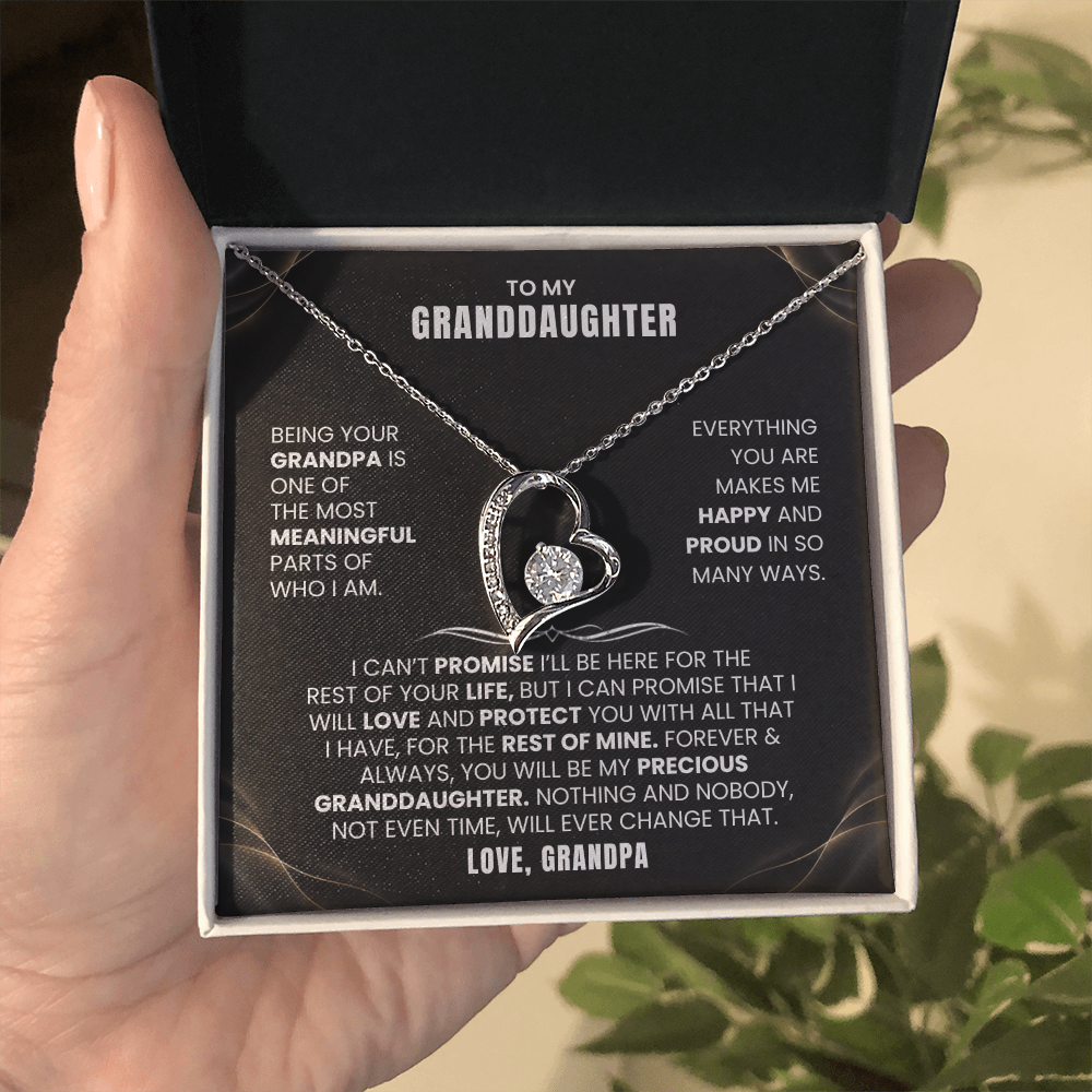 To My Granddaughter Promise Necklace Set.