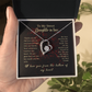 To My Sweet Daughter-in-law Necklace.